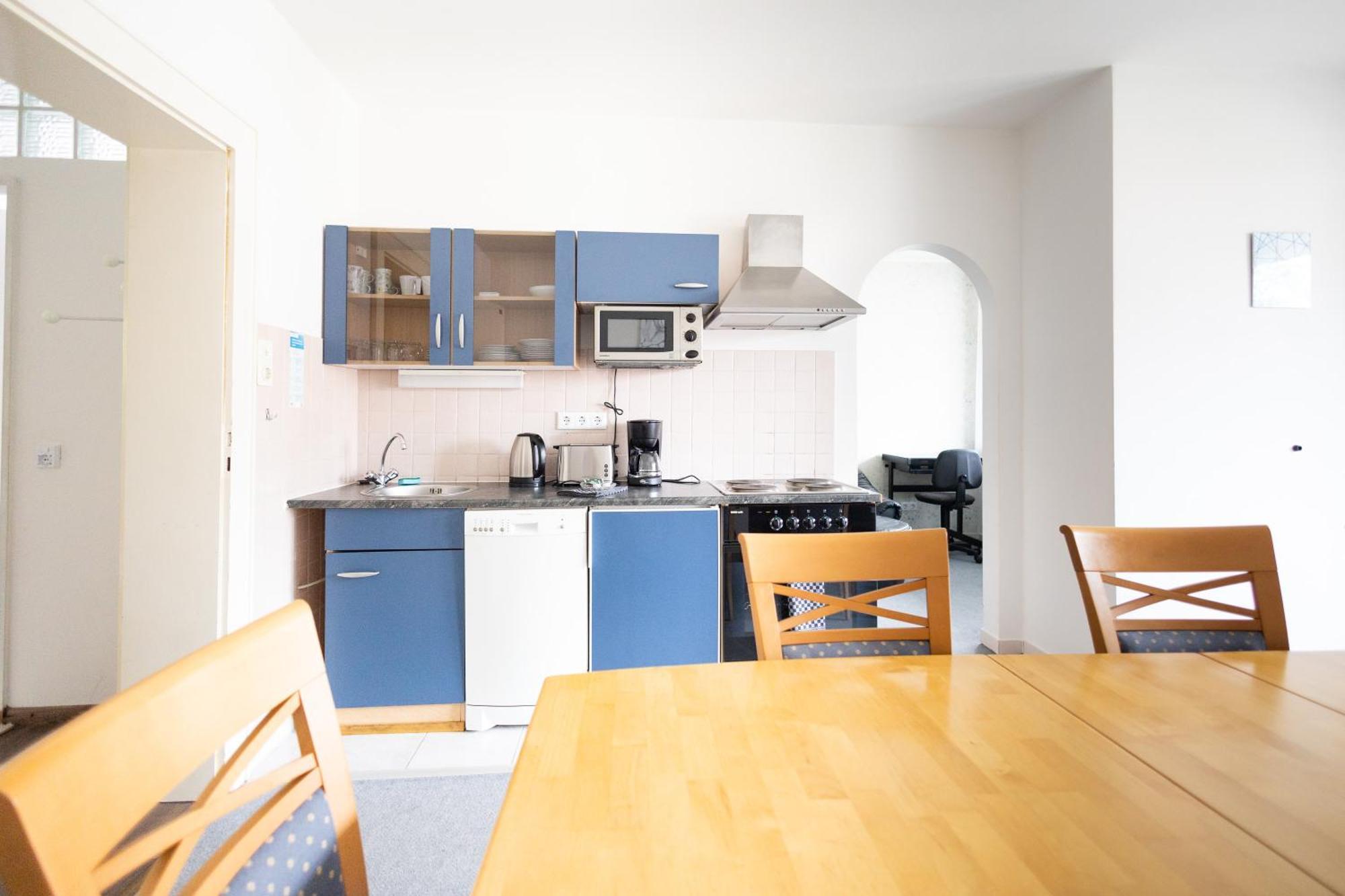 Apartmenthaus Am Waldrand- Kueche - Fruehstueck - Balkon ヴィルデマン エクステリア 写真
